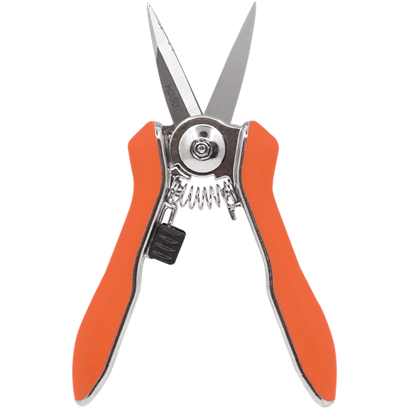 Zenport H350 Micro Trimmer Shear with Twin Blade, 6-Inch Long, 1.5 Inch Stainless Steel Blades, Orange