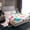 Green Pink Orange, variant on Castle Fairy Kawaii Axolotl Twin Sheet Sets for Boys Girls,Pink Salamander Bedding