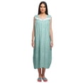 thumbnail image 1 of Moomaya Robe de Nuit d'Allaitement à Col Rond Imprimée pour Femmes en Coton, 1 of 5