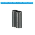 thumbnail image 4 of 3/32" 2.4mm Wire Rope Loop Sleeve 50 Pcs Copper Double Ferrule Duplex Crimping Loop Sleeve for Wire Rope Cable Fittings Rigging Fishing Wire,Black, 4 of 6