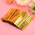 thumbnail image 3 of 3200pcs 10cm PET Twist Ties for Candy Bread Lollipop Dessert Bags Packaging Gold 10cm/3200pcs, 3 of 4