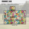 thumbnail image 5 of Psesaysky Golf Cart Seat Covers with Extra Handle, Portable Golf Seat Towel Blanket, Non-slip Back, All Seasons Fit for EZGO, Yamaha, Club Car Front Seats, Colorful Hippie Floral, 5 of 8