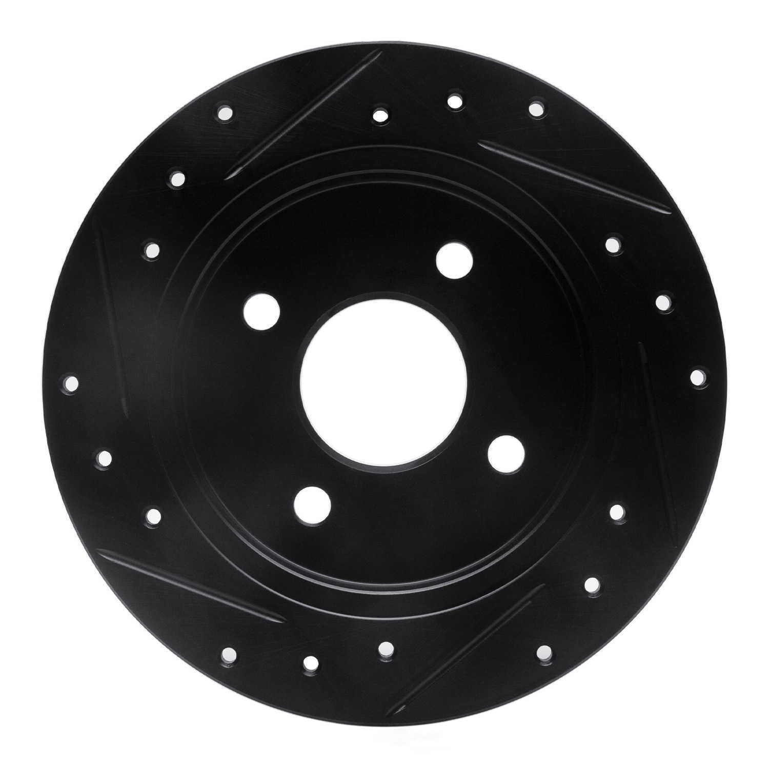 Dynamic Friction Company 633-54049R DFC Brake Rotor - Drilled And Slotted - Black
