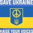 thumbnail image 3 of CafePress - Save Ukraine Raise Your Voices Dark T Shirt - Men's Classic Graphic Cotton T-Shirt, 3 of 4