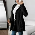thumbnail image 5 of Hoodless Cardigan Sweaters for Women Long Sleeve Button Down Knit Sweater Coat Outwear with Pockets, 5 of 5
