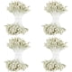 thumbnail image 1 of 1600 estambres de flores de doble cabeza hechos a mano, estambres florales, pistilo, flores artificiales perladas, color caqui oscuro, polen floral., 1 of 9