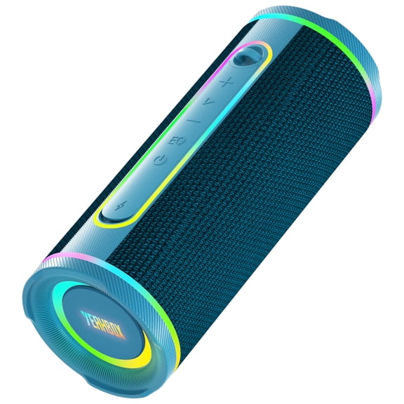 YEAHBOX X-Boom Go Portable Bluetooth Speaker, Max 40W Hi-Fi Sound, IP67 Waterproof Wireless Speaker, Deep Bass, RGB Lights, Bluetooth 5.4, TWS Stereo Pairing, 10H Playtime for Outdoor Party Travel