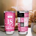 thumbnail image 6 of 18th Birthday Gifts for Girls Tumbler 18 Year Old Girl Birthday Best Gifts for 18 Year Old Girl 18th Birthday Decorations for Girls Stainless steel 20oz Tumbler\u2026, 6 of 6