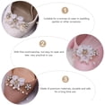 thumbnail image 5 of 1pair Shoe Shoe Hebillas de flores Patrón de flores Hebillas de zapatillas de boda Accesorios, 5 of 5