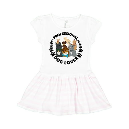 

Inktastic Professional Dog Lover with Cute Dog Family Gift Toddler Girl Dress