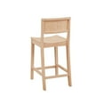 thumbnail image 6 of Pemberly Row Saddle Seat Counter Stools Set of Two in Unfinished Rubberwood, 6 of 16