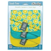 ChicoBag  Snack Time Poly Lemon Reusable Snack Bags - 3 Count