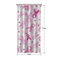 thumbnail image 5 of Pink Breast Cancer Shower Curtain 36"x72" ,Bathroom Decorative Shower Curtains Set with 12 Hooks,Modern Waterproof Washable Shower Curtain, 5 of 6