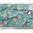 thumbnail image 2 of Soimoi Poly Georgette Fabric Dot & Cocktail Beverages Fabric Prints by Yard 42 Inch Wide, 2 of 3