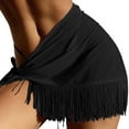 thumbnail image 2 of Conairie Swimsuit Cover Up Skirt For Womens Loose Fringe Beach Wraps Summer Beach Swimwear Vacation Outfits Black L, 2 of 8