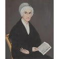 thumbnail image 3 of Ammi Phillips 12x14 Black Modern Framed Museum Art Print Titled - Mrs. Reuben Allerton (Lois Atherton) (1821-22), 3 of 5