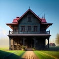 thumbnail image 2 of The Farmhouse Porch - Farm House Canvas Art, 2 of 2