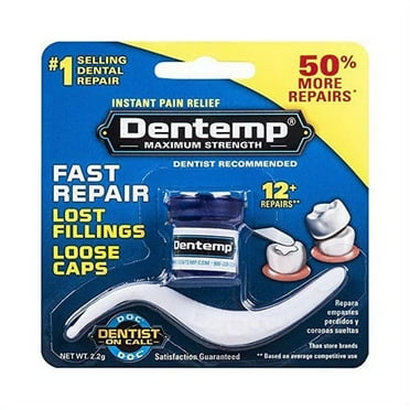 Dentemp Maximum Strength Loose Cap And Lost Filling Repair Set, 1 Ea, 3 Pack