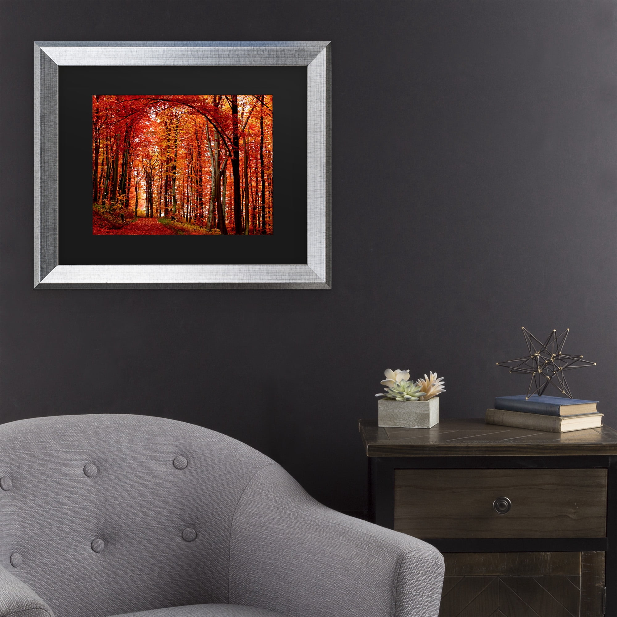 Trademark Fine Art 'The Red Way' Canvas Art by Philippe Sainte-Laudy