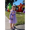 thumbnail image 3 of Vestido para niña pequeña con la princesa de Disney Rapunzel Tangled Purple 2T, 3 of 6
