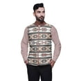 thumbnail image 1 of Atasi Kilim Veste Imprimée Nehru Homme Bandhgala Veste Ethnique Tenue de Fête Mariage-Grande, 1 of 4