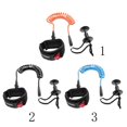 thumbnail image 2 of 5ft Bodyboard Surfboard SUP Wrist Up Paddle Board Leash Leg Rope Coiled Cord Pad Cuff Orange, 2 of 9