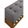 thumbnail image 3 of ACME Charla Bench in Gray and Oak, 3 of 4