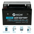thumbnail image 2 of Niche AGM Battery YTX9 for Suzuki Kawasaki Honda Polaris KTM Triumph Yamaha 519-CAB2266T, 2 of 6