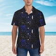 thumbnail image 2 of Fotbe Physical Formulas Hawaiian Shirt for Men Unisex Summer Beach Casual Short Sleeve Cotton Linen Button Down Shirts-Large, 2 of 5
