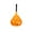 A, variant on Boreal Craft Pumpkin Necklace Glowing Pumpkin Pendant Pendant Stained Glass Flower Window Hangings