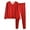 Red, variant on HBFAGFB Mens Thermal Underwear Set V Neck Thickened Bottoming Shirt Plush Pajama Pants Red Size 2XL