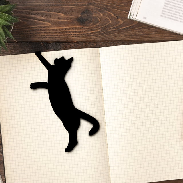 Oficina y papelería Marcador combinado de gatos Arte de hierro Simulación Decoración Exhibición de arte Un marcapáginas