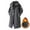 Dark Gray, variant on Fgnfyis Mens Winter Coats Winter Swimwear Lined Hooded Windbreaker Coat Long Sleeve Windproof Thermal Jacket for Cold Weather Outdoor Sports Jackets for Men Dark Gray XL