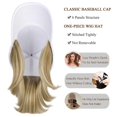 thumbnail image 3 of Gorra de béisbol con pelo lacio bob CHAO 14 pulgadas ajustable, 3 of 5