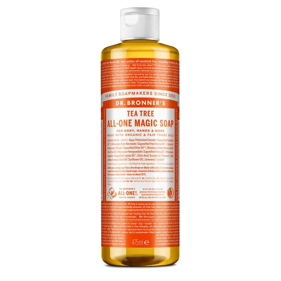 Dr Bronner's, Soap Liquid Castile Tea Tree, 16 Fl Oz