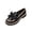 Black#6, variant on ShiShine Platform Penny Loafers for Women Slip On Chunky Sole Casual Shoes