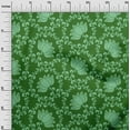 thumbnail image 3 of oneOone Georgette Viscose Green Fabric Asian Block Craft Projects Decor Fabric Printed By The Yard 42 Inch Wide, 3 of 4