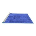 thumbnail image 2 of Ahgly Company Machine Washable Indoor Rectangle Oriental Blue Industrial Area Rugs, 7' x 10', 2 of 4