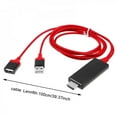thumbnail image 2 of 1080P HD Mirroring Cable Phone To TV HDTV Adapter USB Charging USB Screen Adapter Cable, 2 of 3