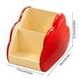 thumbnail image 3 of Holiday Desk Organizer with Cloud Accents, Multi Compartment Pen Holder for Stationery, Home Office Classroom Storage, Festive Souvenir for Small Accessories Tidy, 4.33" x 4.92" x 6.3", KTFgvq, 3 of 6