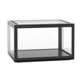 thumbnail image 1 of Vitrina organizadora de figuras de escritorio para muñecas, de acrílico, de alta transparencia, sellada y a prueba de polvo, color negro, 1 of 12