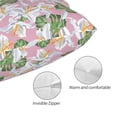 thumbnail image 3 of Pofeuu Lilies Flowers Print Polyester Microfiber Plush Pillowcases, Super Soft and Cozy Pillow Case Covers with Envelop Closure（Pillow core not included）-14"x20", 3 of 6