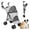 Gray, variant on Wedyvko 4 Wheel Pet Dog Stroller Foldable Carrier Strolling Cart for Small Medium Dog Cat,Blue