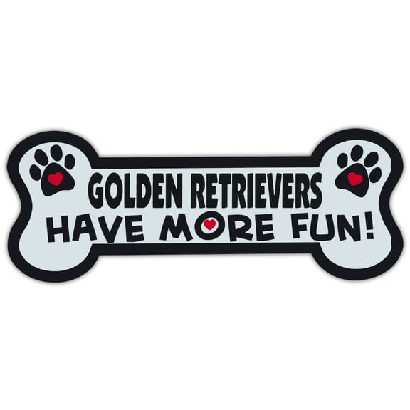 Dog Bone Shaped Magnets: Golden Retrievers Have More Fun! | Cars, Trucks
