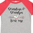 thumbnail image 4 of Inktastic Grandma and Grandpa Love Me Heart Grandchild Boys or Girls Toddler T-Shirt, 4 of 5