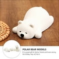 thumbnail image 3 of GOOHOCHY 3pcs modelos de osos polar simulados estatua de animales decorativos adornos para el hogar, 3 of 7