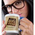 thumbnail image 2 of 3drose, World Chess Champion Number One Steinitz, 11oz Two-tone Blue Mug, 2 of 6