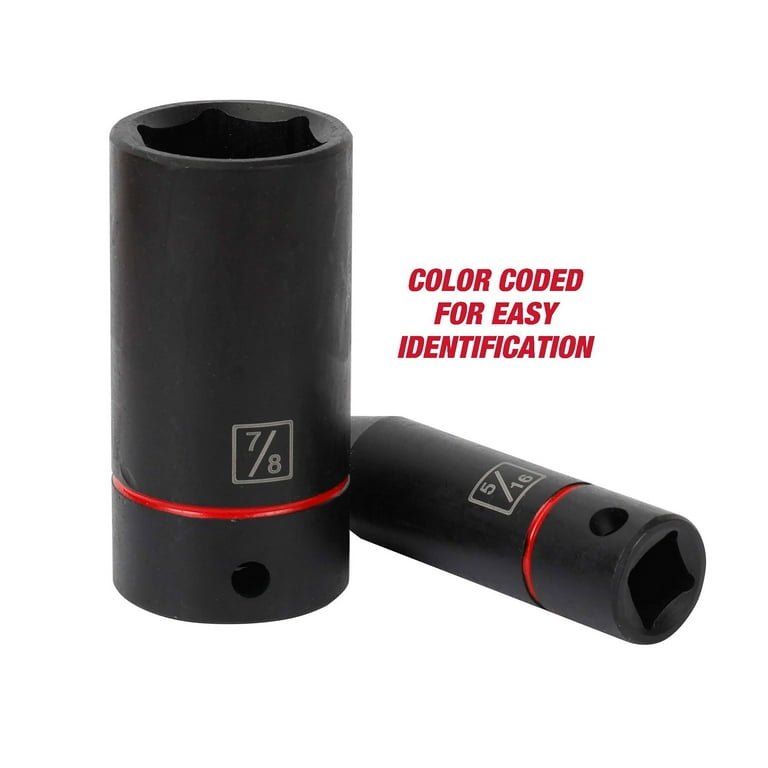 Hyper Tough 11-Piece 3/8-inch Drive Deep Impact Socket Set (SAE