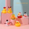 thumbnail image 3 of 6/1PC Christmas Little Yellow Duck Children's Water Toys Knead Called Modeling Rubber Ducks Toys Car Ornaments Baby Shower Toys, 3 of 4