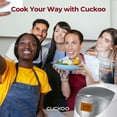 thumbnail image 4 of CUCKOO Micom Rice Cooker 6 Cup Uncooked / 12 Cup Cooked, Korean Fuzzy Logic Rice Cooker with Delay Timer & Keep Warm Setting, Versatile Food Steamer with Non-Stick Inner Pot, Silver (CR-0632F), 4 of 9